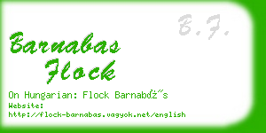 barnabas flock business card